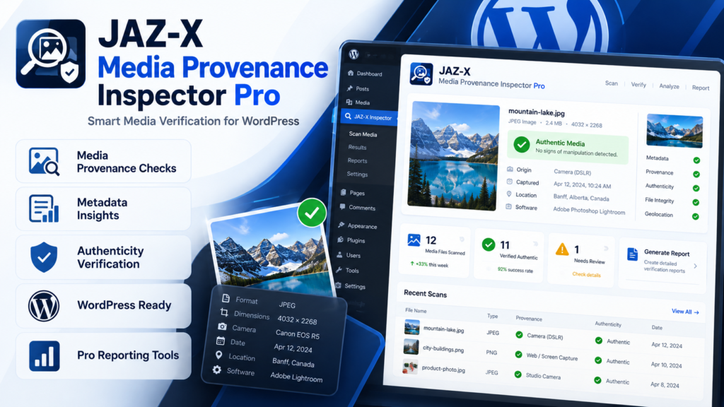 JAZ-X Media Provenance Inspector Pro